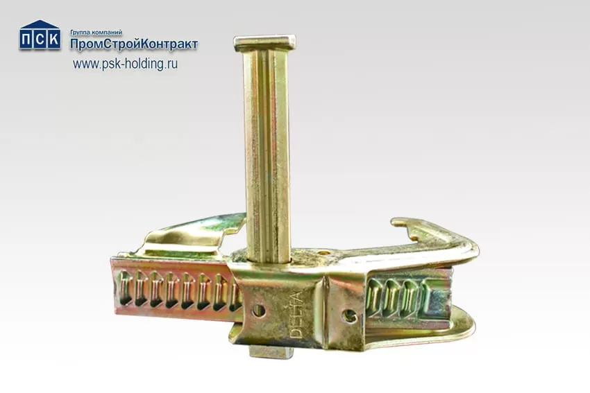 Замок универсальный для опалубки оцинкованный, желтый