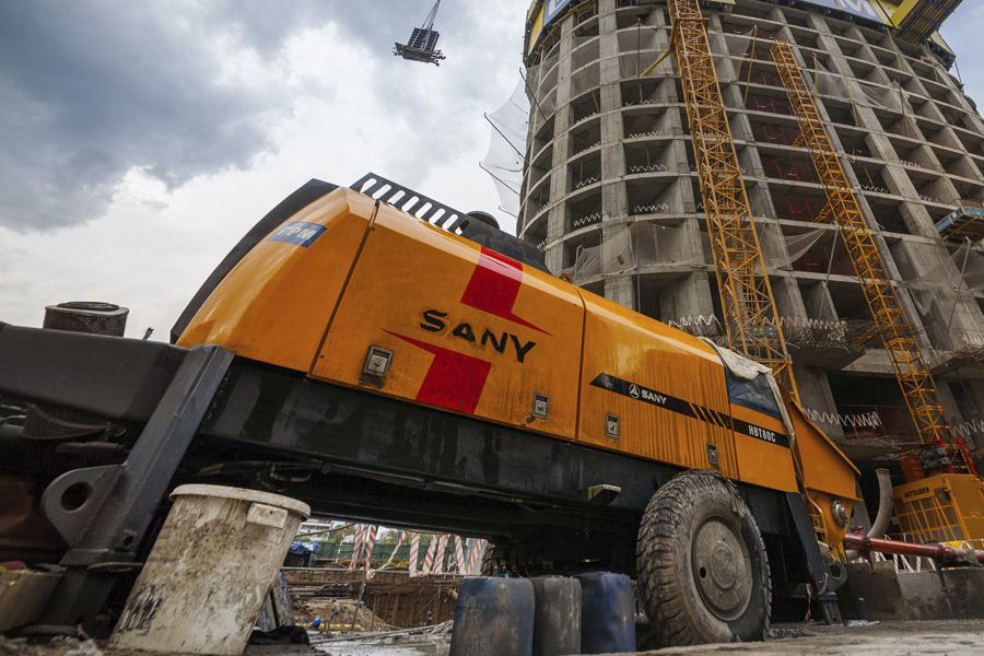 Бетононасос стационарный SANY HBT8018C-5 (электро)